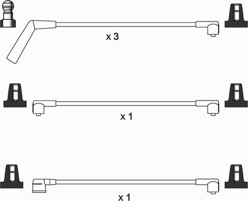 WAI ISL272 - Комплект проводів запалювання autocars.com.ua