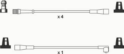 WAI ISL280 - Комплект проводів запалювання autocars.com.ua