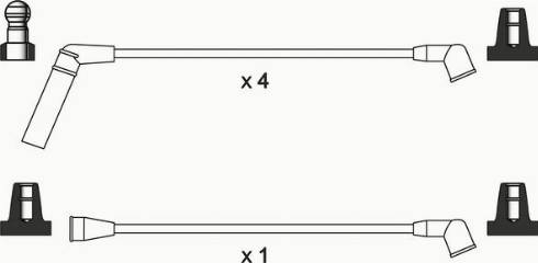 WAI ISL303 - Комплект проводів запалювання autocars.com.ua