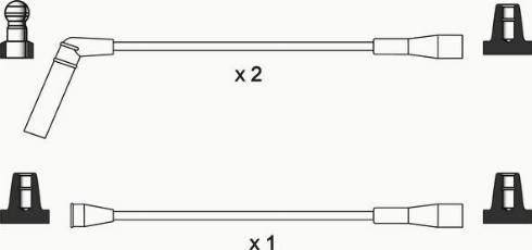 WAI ISL333 - Комплект проводів запалювання autocars.com.ua