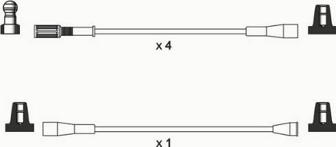 WAI ISL352 - Комплект проводів запалювання autocars.com.ua