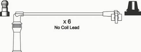 WAI ISL380 - Комплект проводів запалювання autocars.com.ua