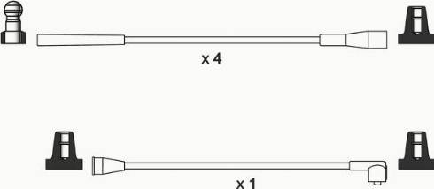 WAI ISL387 - Комплект проводів запалювання autocars.com.ua