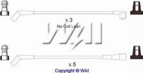 WAI ISL430 - Комплект проводів запалювання autocars.com.ua