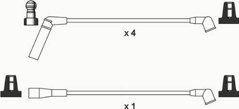 WAI ISL434 - Комплект проводів запалювання autocars.com.ua
