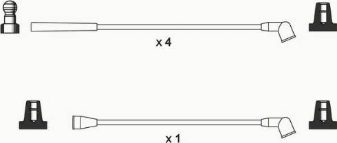 WAI ISL447 - Комплект проводів запалювання autocars.com.ua