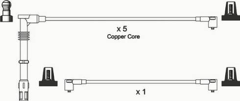 WAI ISL565 - Комплект проводів запалювання autocars.com.ua