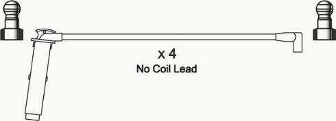 WAI ISL595 - Комплект проводів запалювання autocars.com.ua