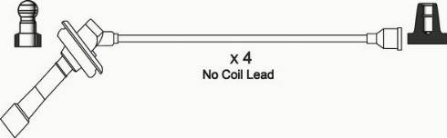 WAI ISL634 - Комплект проводів запалювання autocars.com.ua