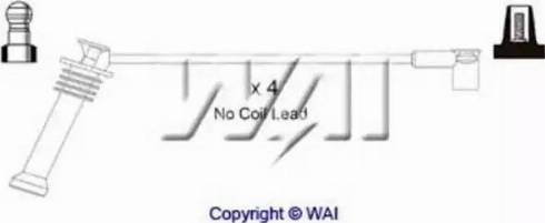 WAI ISL685 - Комплект проводів запалювання autocars.com.ua