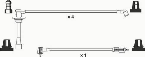 WAI ISL705 - Комплект проводів запалювання autocars.com.ua