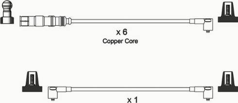 WAI ISL710 - Комплект проводів запалювання autocars.com.ua