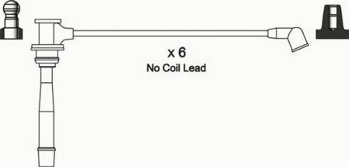 WAI ISL729 - Комплект проводів запалювання autocars.com.ua