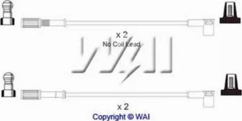 WAI ISL782 - Комплект проводів запалювання autocars.com.ua