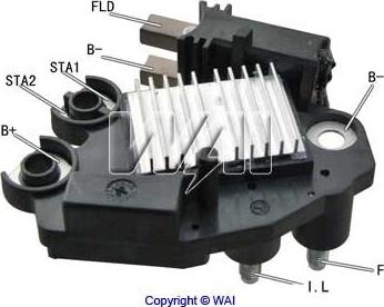 WAI M562 - Transpo регулятор напряжения генератора Citroen  Fiat  Peugeot autodnr.net