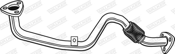 Walker 02911 - Труба вихлопного газу autocars.com.ua