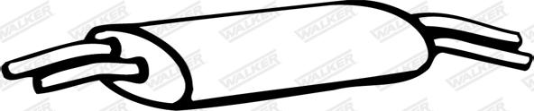 Walker 05975 - Глушник вихлопних газів кінцевий autocars.com.ua