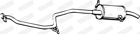 Walker 06395 - Глушник вихлопних газів кінцевий autocars.com.ua