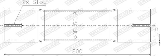 Walker 07167 - Труба вихлопного газу autocars.com.ua