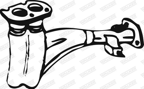 Walker 07557 - Труба вихлопного газу autocars.com.ua