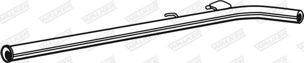 Walker 07598 - Труба вихлопного газу autocars.com.ua