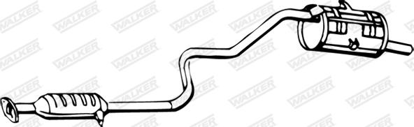Walker 07618 - Глушник вихлопних газів кінцевий autocars.com.ua