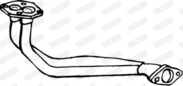 Walker 07821 - Труба вихлопного газу autocars.com.ua