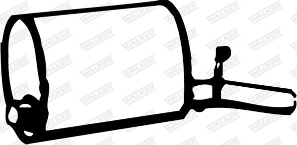 Walker 08678 - Глушник вихлопних газів кінцевий autocars.com.ua