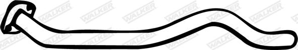 Walker 08865 - Труба вихлопного газу autocars.com.ua