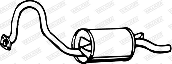Walker 09474 - Глушник вихлопних газів кінцевий autocars.com.ua