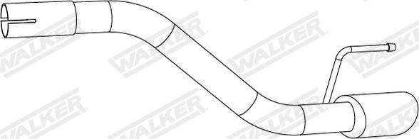 Walker 10924 - Труба вихлопного газу autocars.com.ua