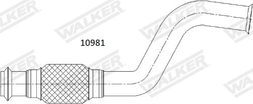 Walker 10981 - Труба выхлопного газа avtokuzovplus.com.ua