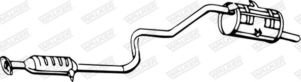 Walker 13291 - Глушник вихлопних газів кінцевий autocars.com.ua