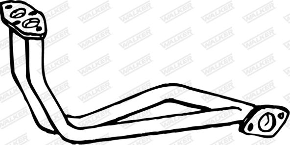 Walker 13834 - Труба вихлопного газу autocars.com.ua