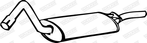 Walker 13957 - Глушник вихлопних газів кінцевий autocars.com.ua