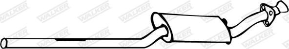 Walker 13962 - Средний глушитель выхлопных газов autodnr.net