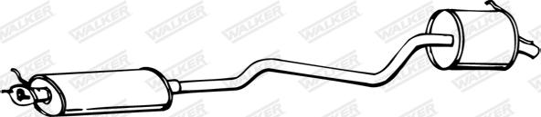 Walker 14039 - Глушник вихлопних газів кінцевий autocars.com.ua