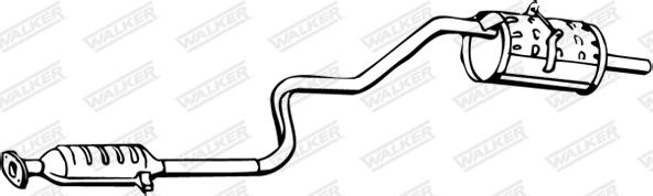 Walker 14288 - Глушник вихлопних газів кінцевий autocars.com.ua