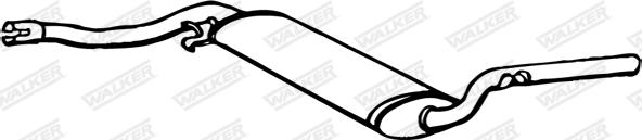 Walker 14421 - Середній глушник вихлопних газів autocars.com.ua