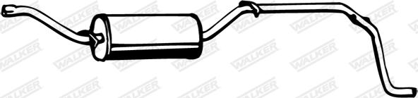 Walker 14455 - Глушник вихлопних газів кінцевий autocars.com.ua
