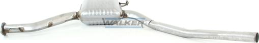 Walker 14600 - Середній глушник вихлопних газів autocars.com.ua