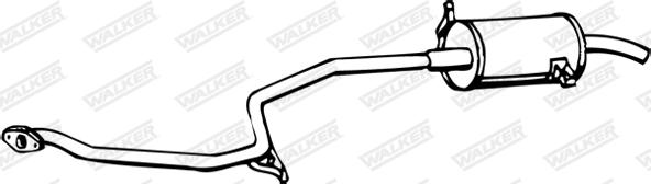 Walker 14757 - Глушник вихлопних газів кінцевий autocars.com.ua