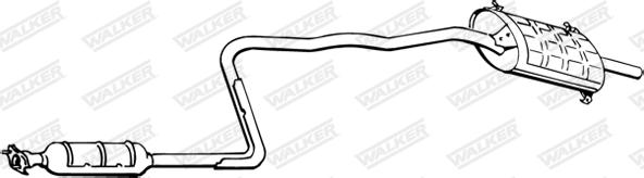 Walker 14780 - Глушник вихлопних газів кінцевий autocars.com.ua