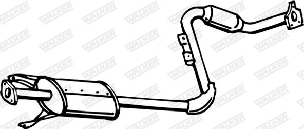 Walker 15686 - Середній глушник вихлопних газів autocars.com.ua
