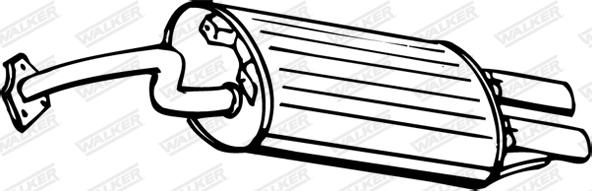 Walker 15687 - Глушник вихлопних газів кінцевий autocars.com.ua