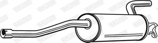 Walker 16256 - Глушник вихлопних газів кінцевий autocars.com.ua