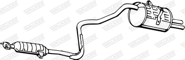 Walker 16319 - Глушник вихлопних газів кінцевий autocars.com.ua