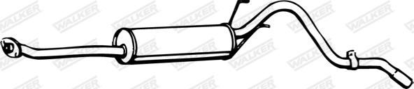 Walker 16772 - Глушник вихлопних газів кінцевий autocars.com.ua