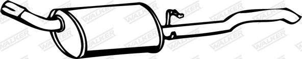 Walker 17306 - Глушник вихлопних газів кінцевий autocars.com.ua