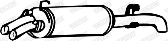 Walker 17321 - Глушник вихлопних газів кінцевий autocars.com.ua